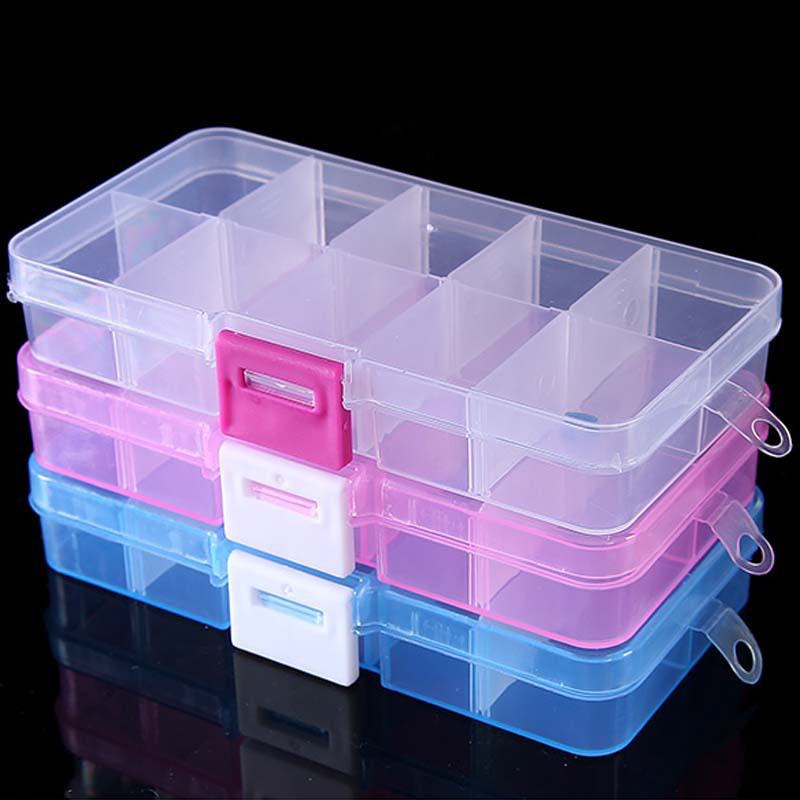 Jewelry Making Organizer Box - 10-сеточный органайзер для дизайна ногтей, коробка