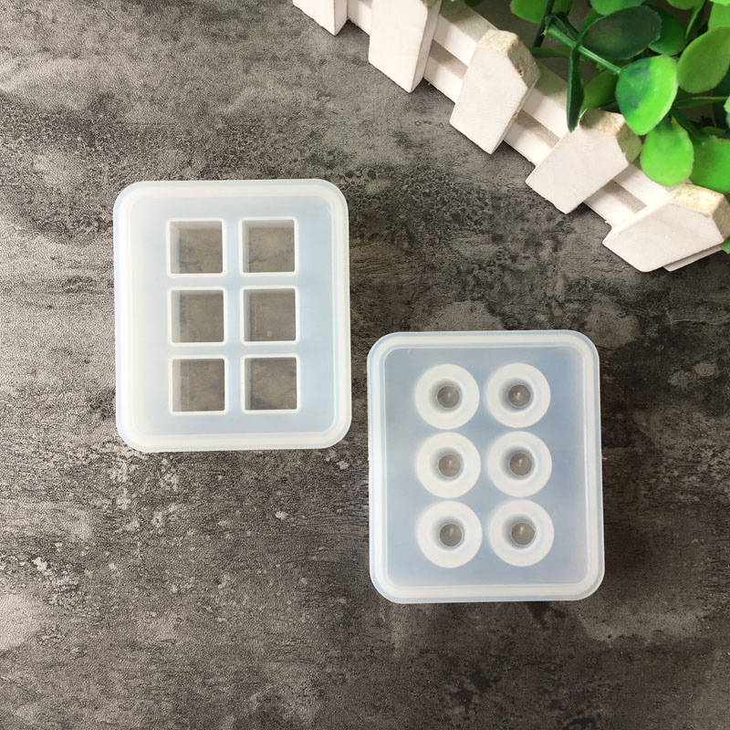 Resin Mold Jewelry - Силиконовая форма 16 мм кубические шарики,