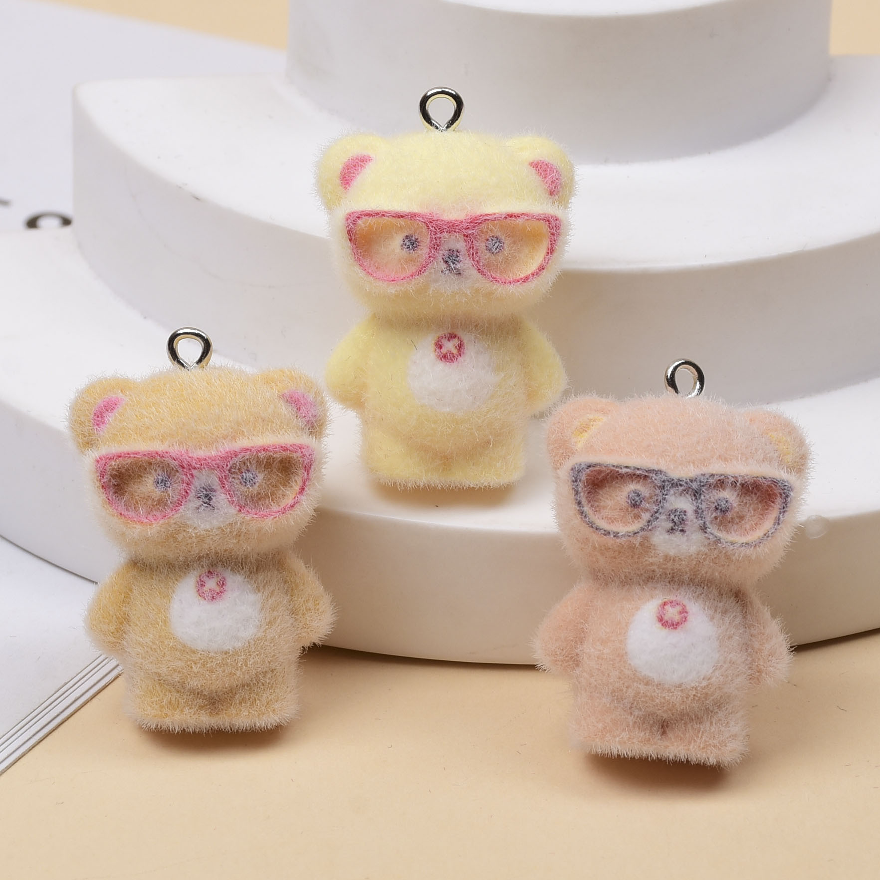 Jewelry Making Glasses - 3 шт. 3D-подвески в виде мишек