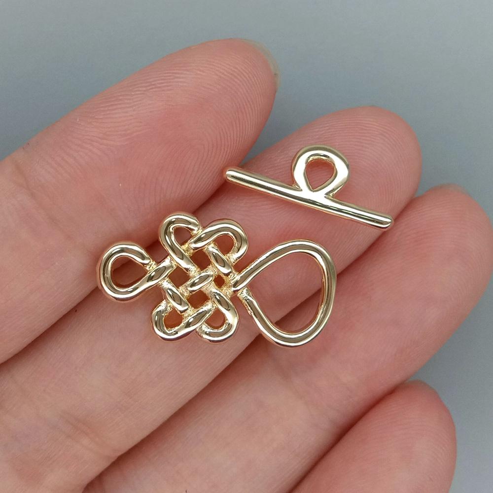 Jewelry Making Knots For Clasps - Оптовая продажа, 10 комплектов застежек с