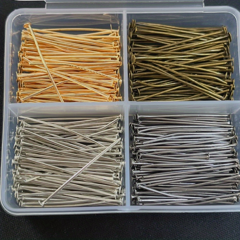 Jewelry Making Organizer Box - 400 шт. смешанных штифтов с железными