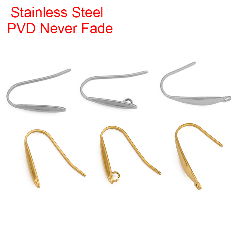 Jewelry Making Articles - 10pcs Never Fade Stainless Steel Earring