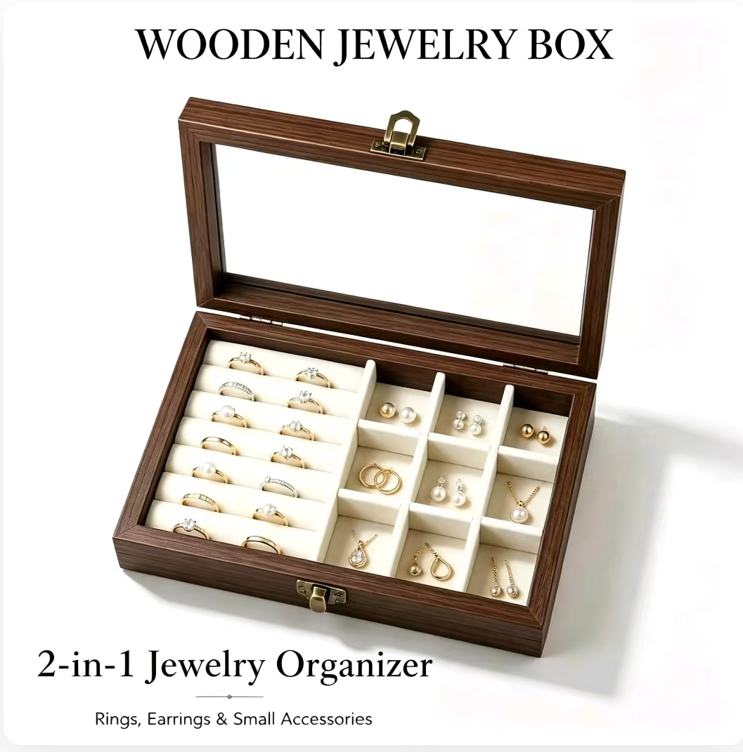 Jewelry Making Organizer Box - Настольный органайзер для украшений из вельвета