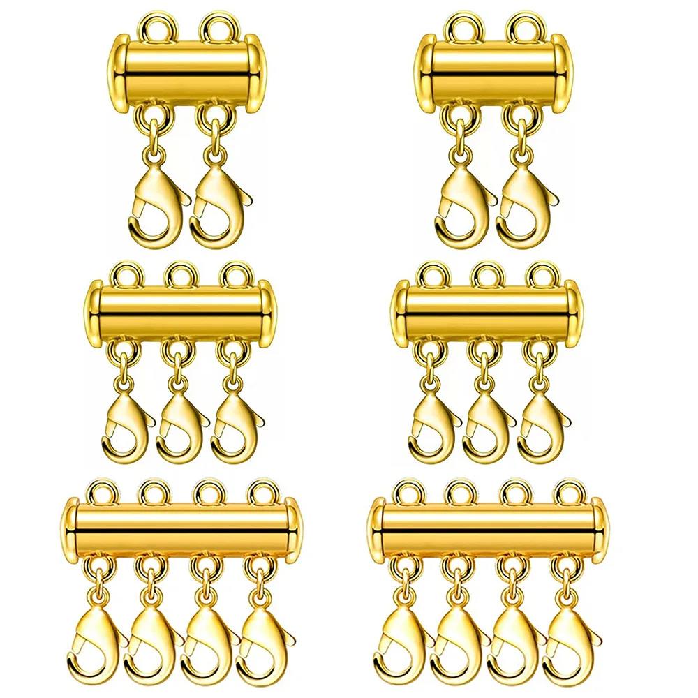 Jewelry Making Metal - 2 шт., многожильный ожерелье, многослойная пряжка-лобстер,