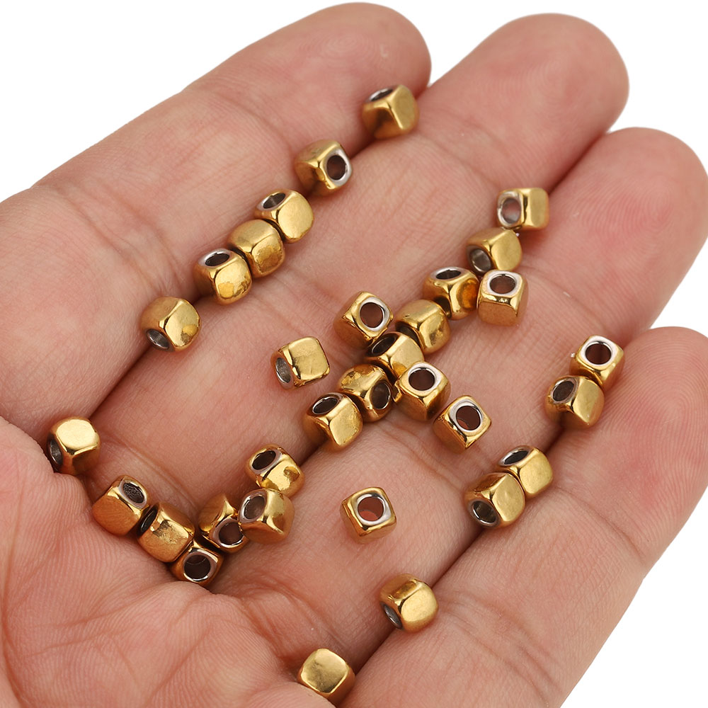 50 шт. 2/3/4 мм квадратные бус – обзор и цена Jewelry Making Pieces
