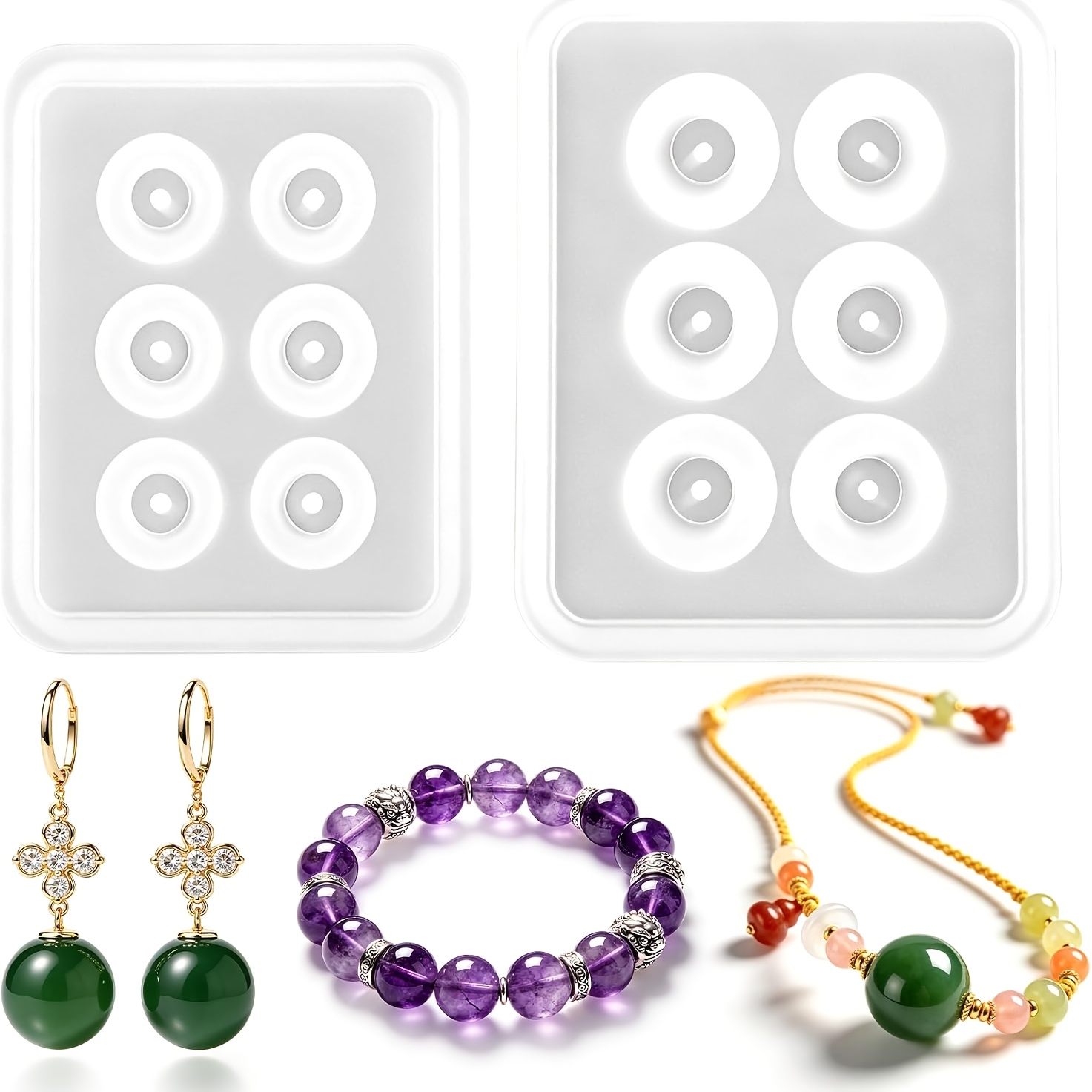 Две перфорированные сферически – обзор и цена Resin Mold Jewelry