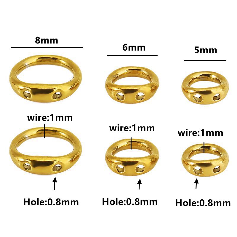 30 шт. 5/6/8 мм коннекторы-крю – обзор и цена Jewelry Making Articles