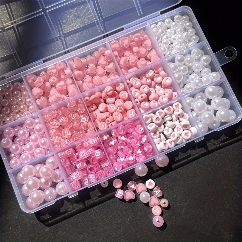 Коробка с розовым алфавитом из – обзор и цена Jewelry Making Pieces