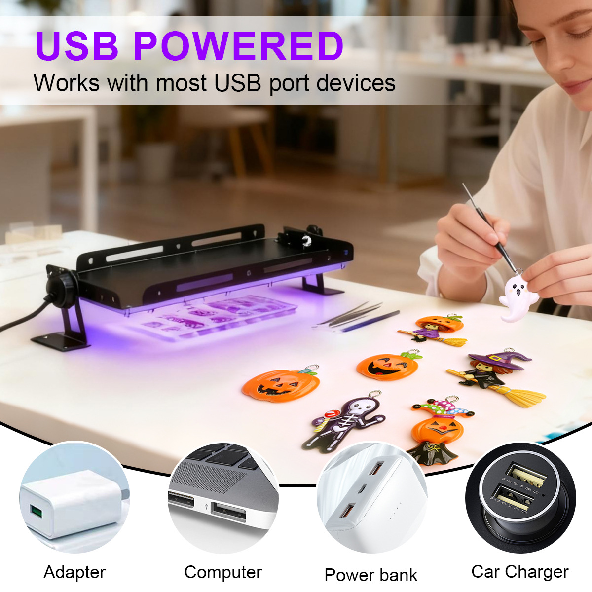 Портативная УФ-лампа для отвер – обзор и цена Jewelry Making Dc