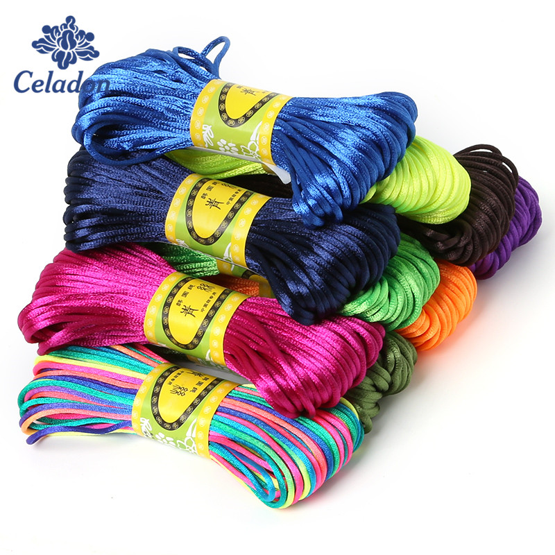 Мягкий атласный Шелковый Макра – обзор и цена Knotting Cord Silk