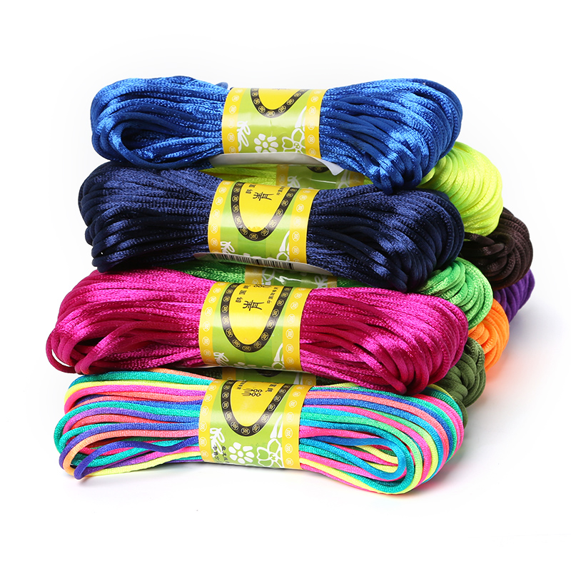 Мягкий атласный Шелковый Макра – обзор и цена Knotting Cord Silk