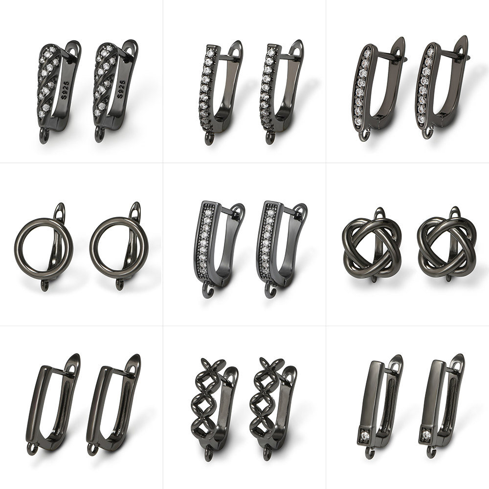 YANASI 1 пара черных латунных  – обзор и цена Jewelry Making Articles