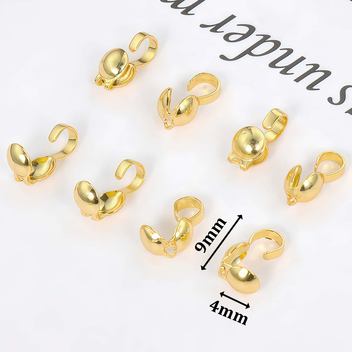 10 шт. латунные обжимные бусин – обзор и цена Jewelry Making Knots For Clasps
