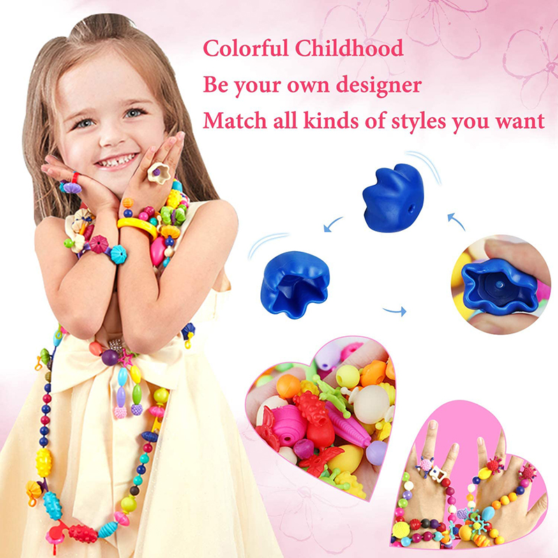 100 шт., поп-бусины для девоче – обзор и цена Jewelry Making For 5 Year Old