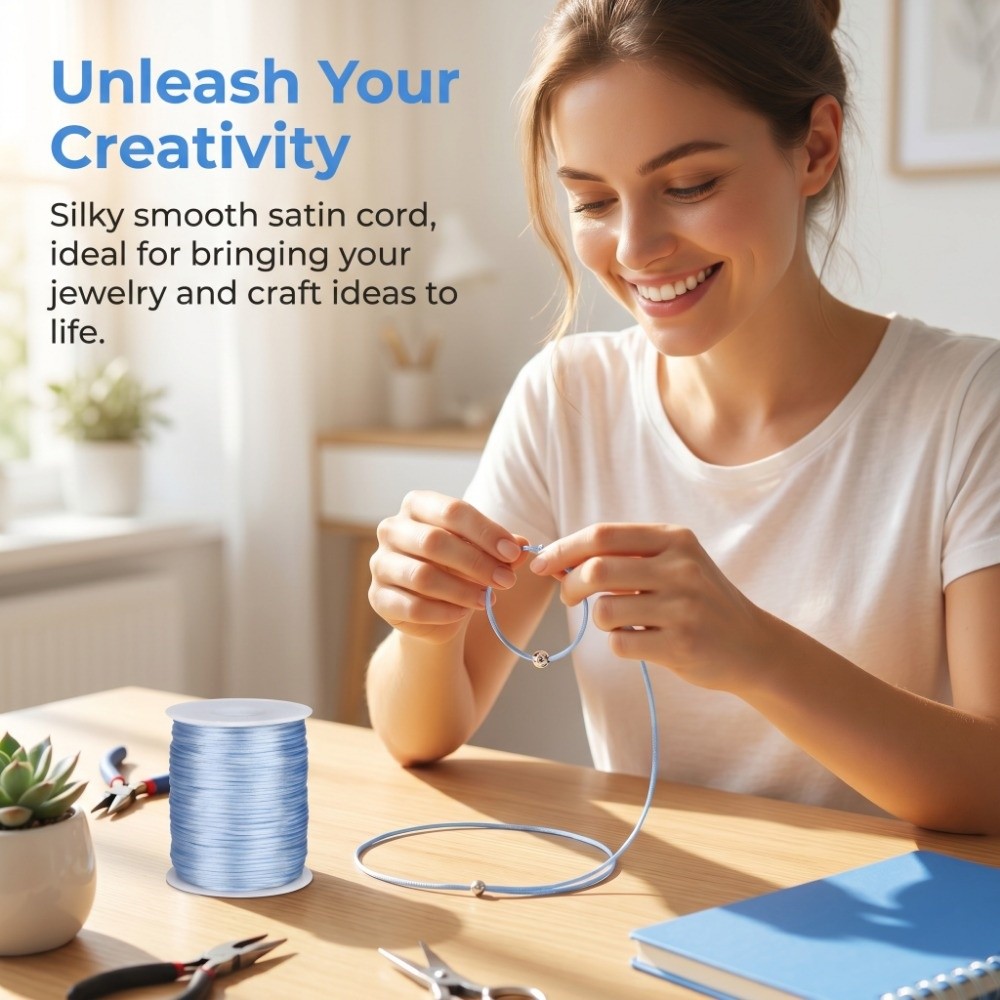 Шнур для рукоделия 100 м, 1,5  – обзор и цена Knotting Cord Silk